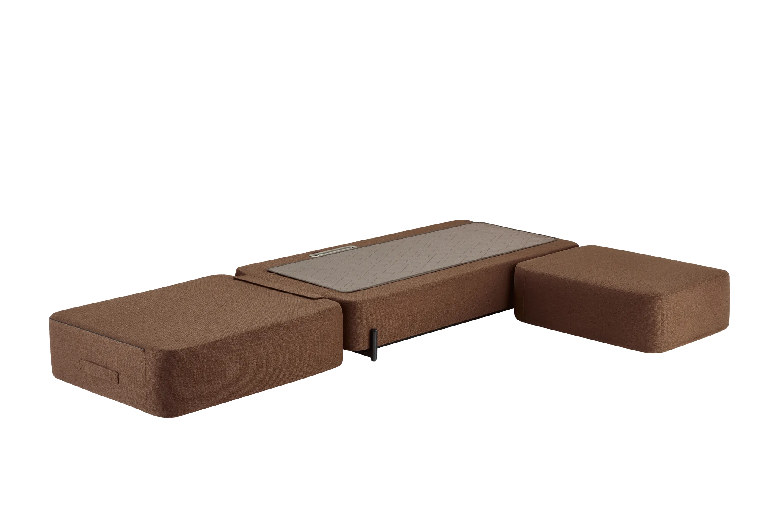 The Master S4 shown as three separated modules, revealing its layered construction